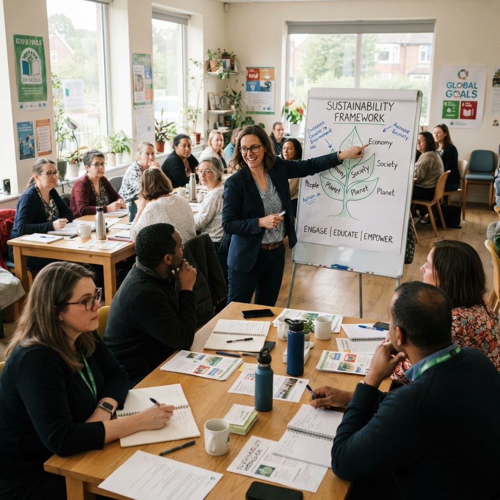 Formação de educadores sobre sustentabilidade em sala comunitária